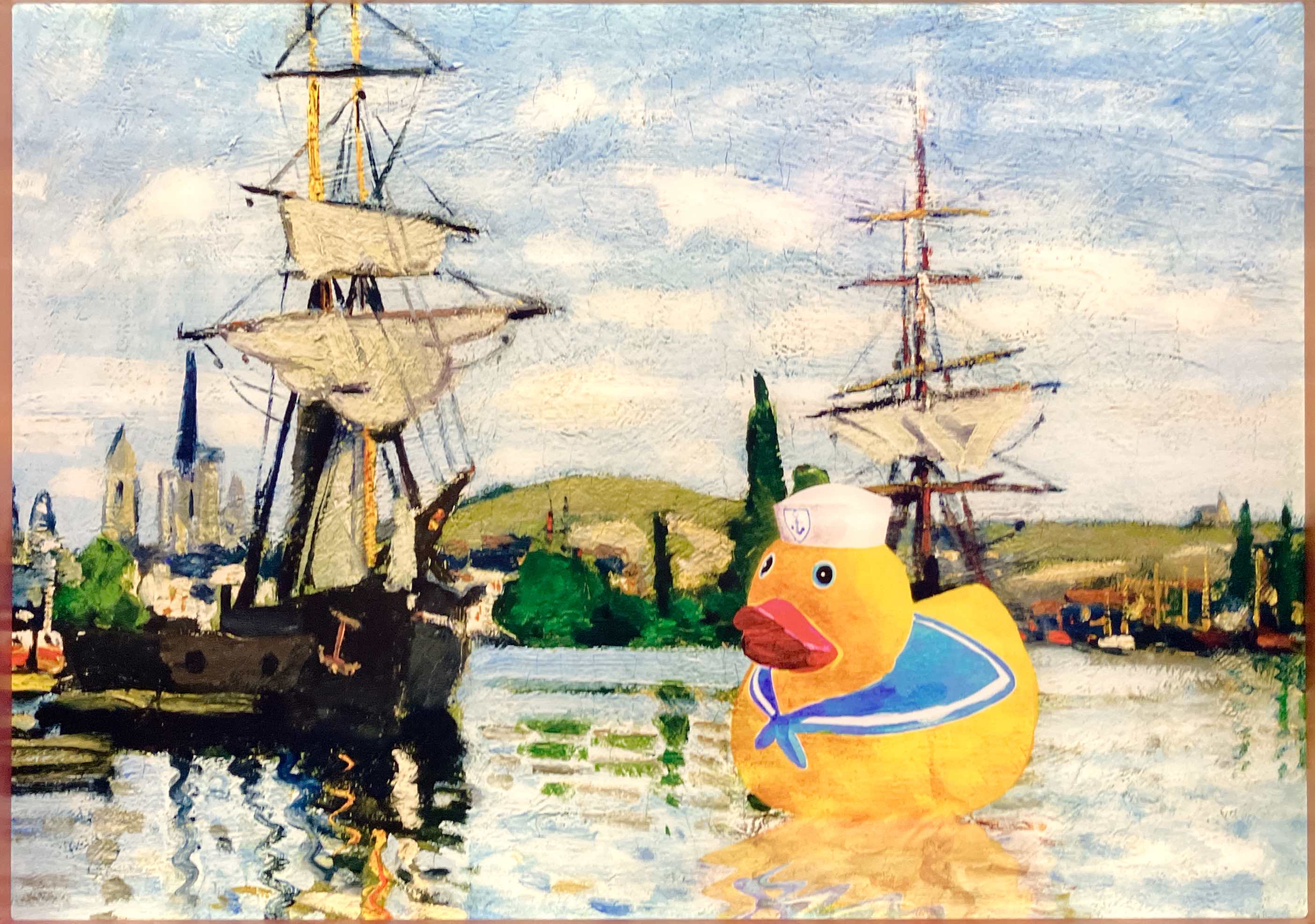 Sailing off.
