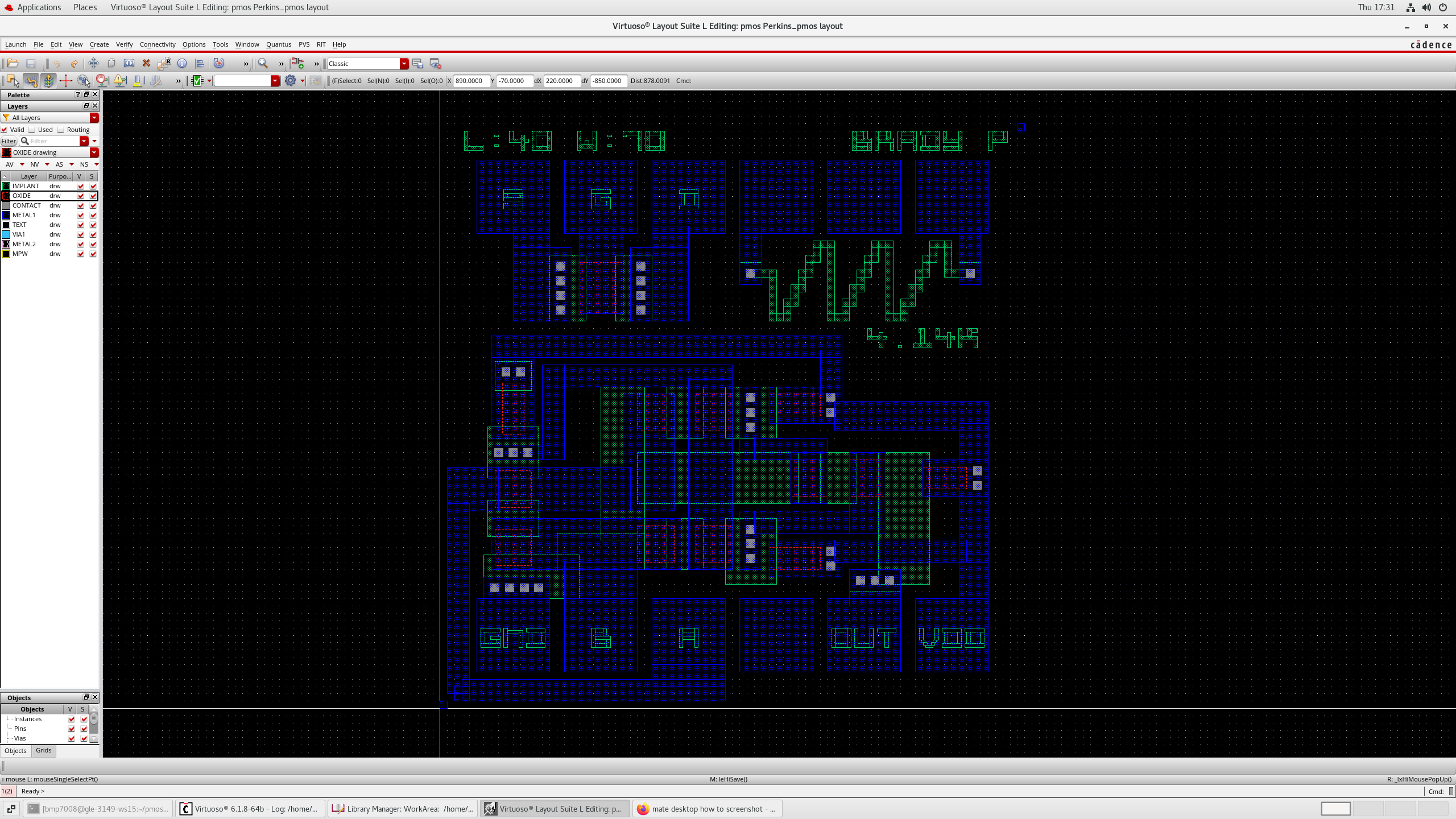 My really wonderful IC layout.